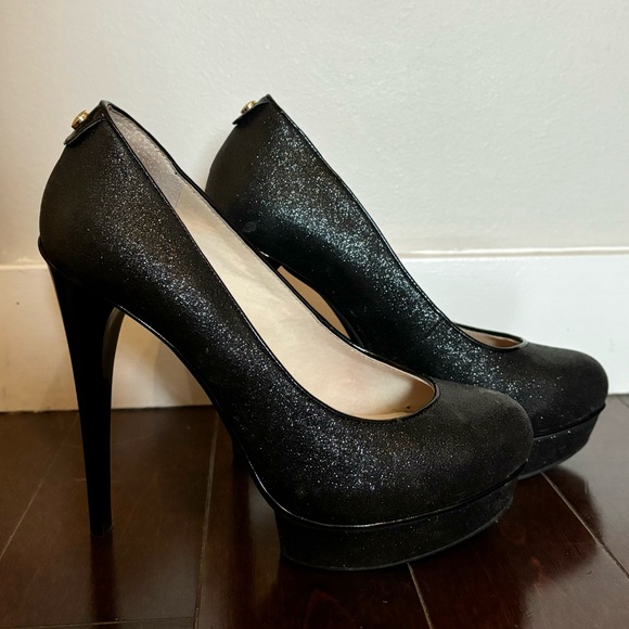 Michael Kors glitter sparkle black heels - Picture 4 of 6